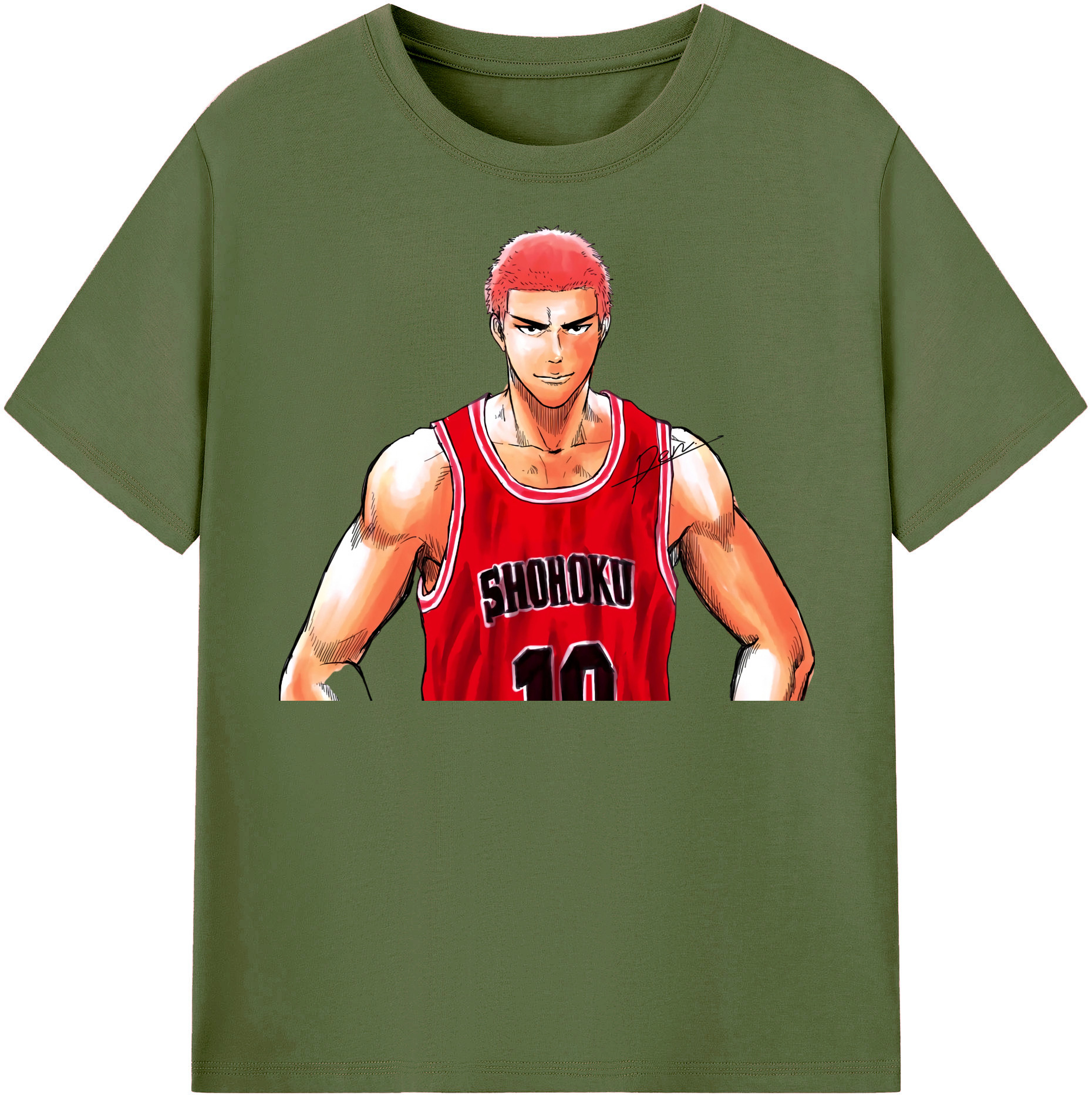 SLAM DUNK／スラムダンク 綿100％半袖Tシャツ（フロントプリント）